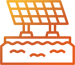 Support solaire flottant