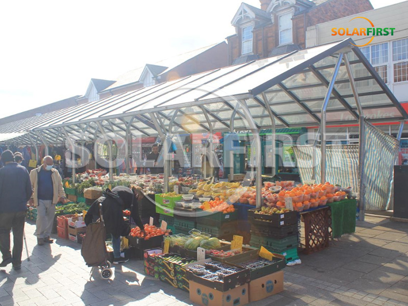 Stand de marché solaire de 200 kWc à Birmingham