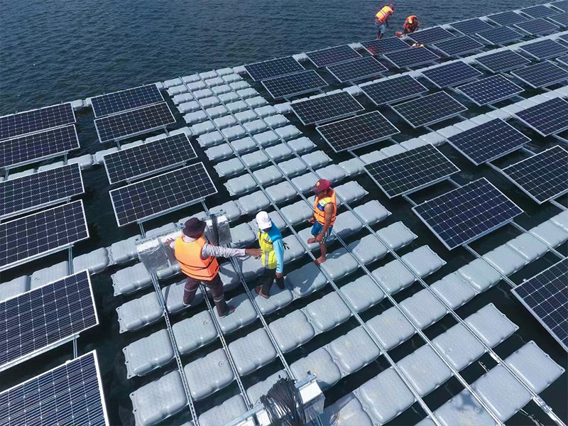 Le premier projet de support flottant du groupe Solar First en Indonésie a été achevé avec succès