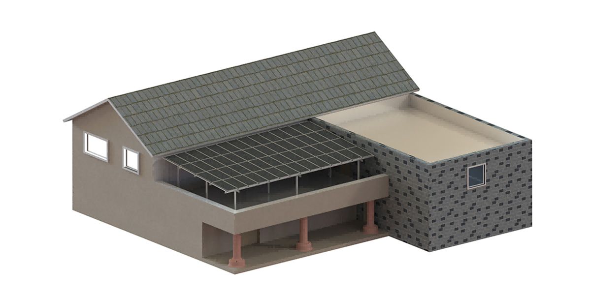 Abri de jardin étanche BIPV
